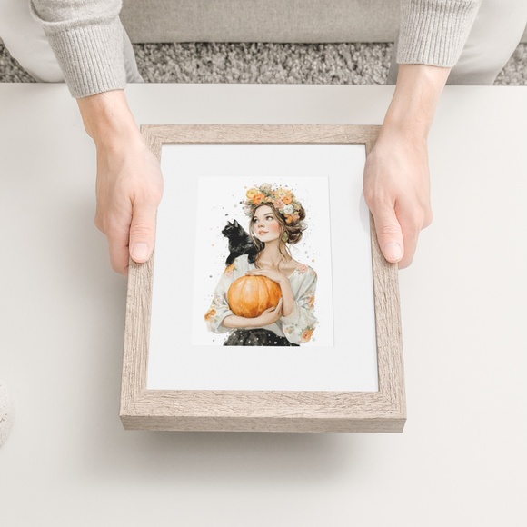 Enchanting Autumn - Fall Theme Wall Art Print Poster Unframed, Thanksgiving Gift - Picture 6 of 7